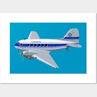 Cartoon airplane Posters and Art